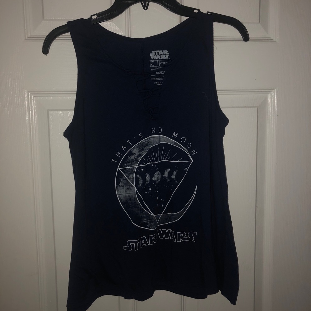 Star Wars Navy Blue Criss-Cross Tank Top